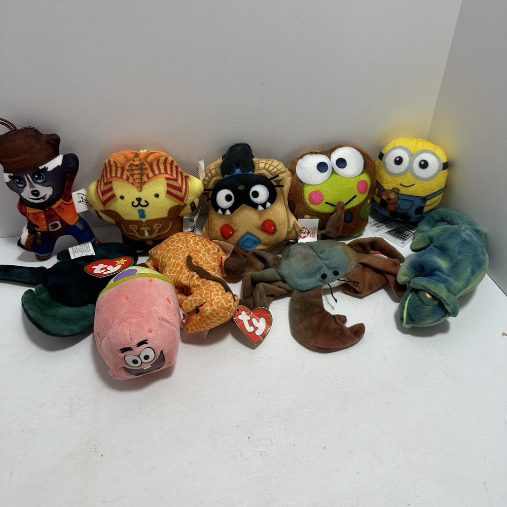 Lot of 10 Assorted Plushies‎ - McDonald's Happy Meals, Ty Collectibles & More
